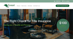 Desktop Screenshot of covenanttitle.com